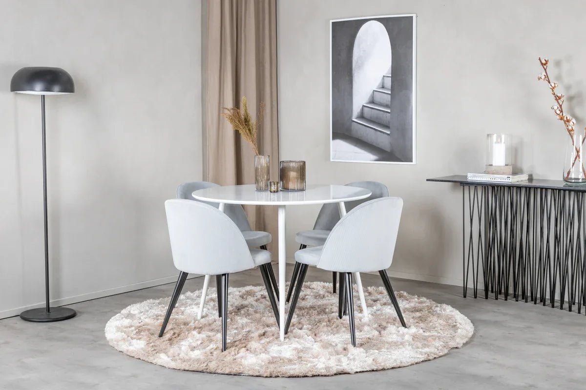 Venture Design Plaza Matbord Ø100 – Rund MDF i Vit