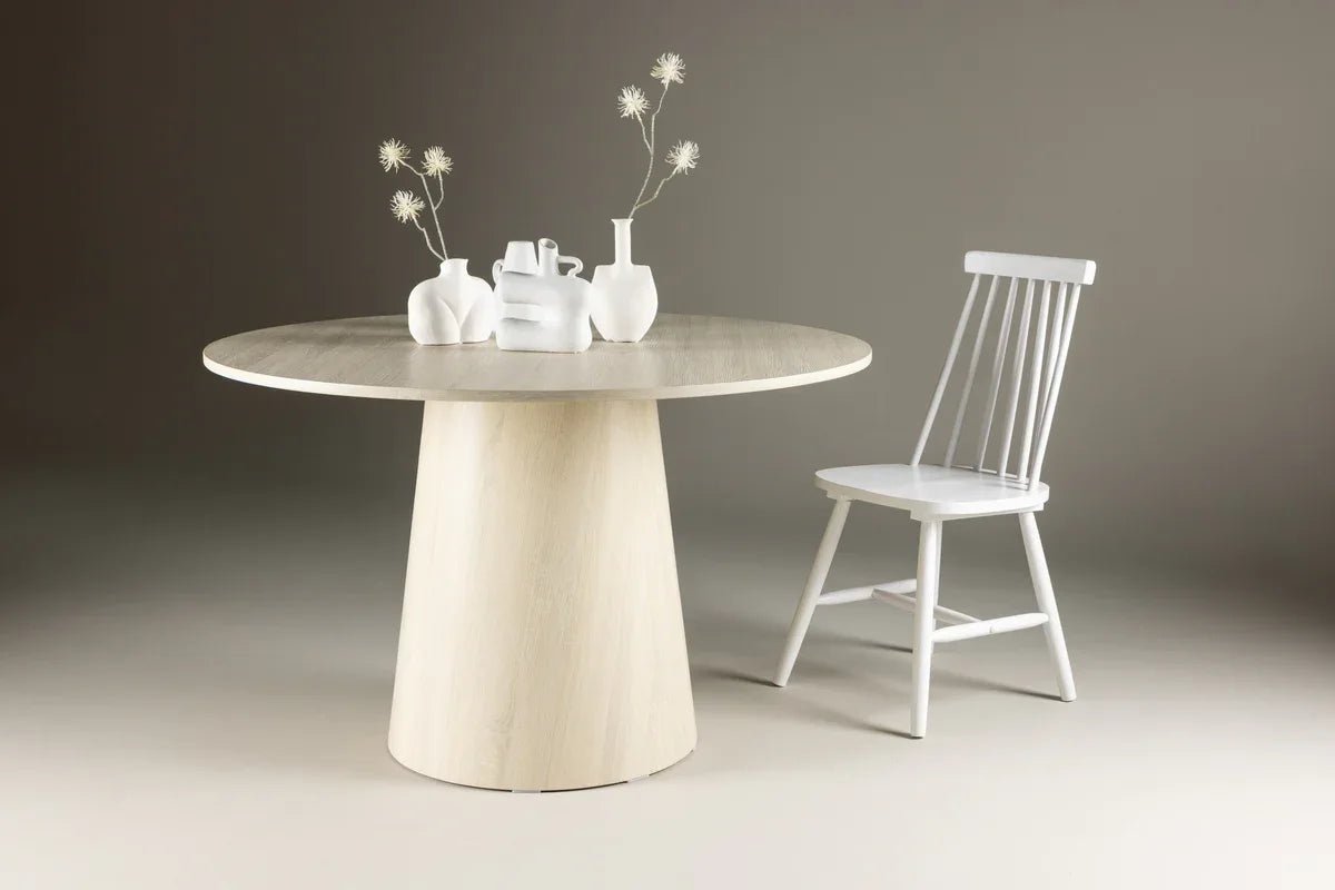 Venture Design Lanzo Matbord Ø120 – Rund Vitputsad MDF