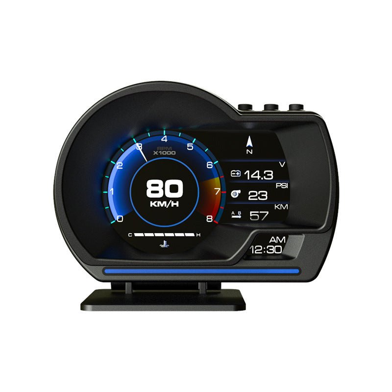 Bilmekaniken Head-up Display HUD – GPS, hastighet, vattentemp & turbo - Svart