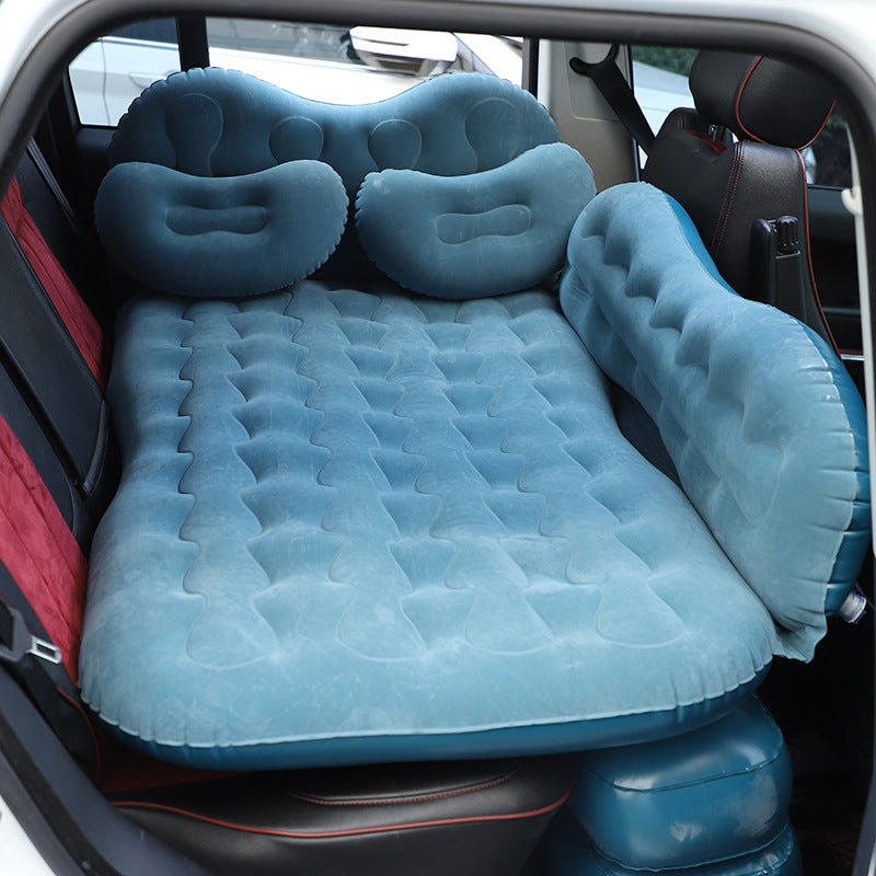 Bilmekaniken Uppblåsbar Bilmadrass 135x70cm – Bekväm säng för SUV & camping - Svart