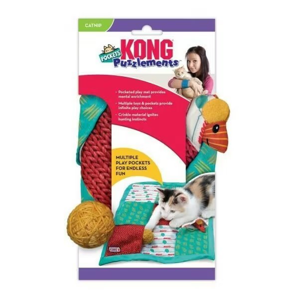KONG Aktiveringsleksak Puzz Pockets Flerfärgad 40cm