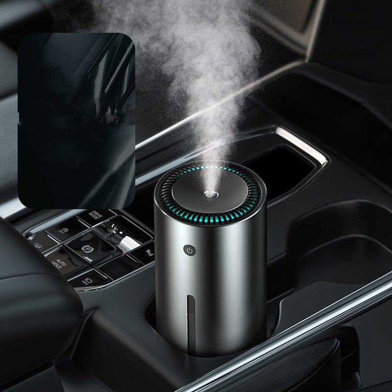 Bilmekaniken Premium Luftfuktare & Aromadiffuser Aluminium – USB 5W med anjoner - Mörkgrå