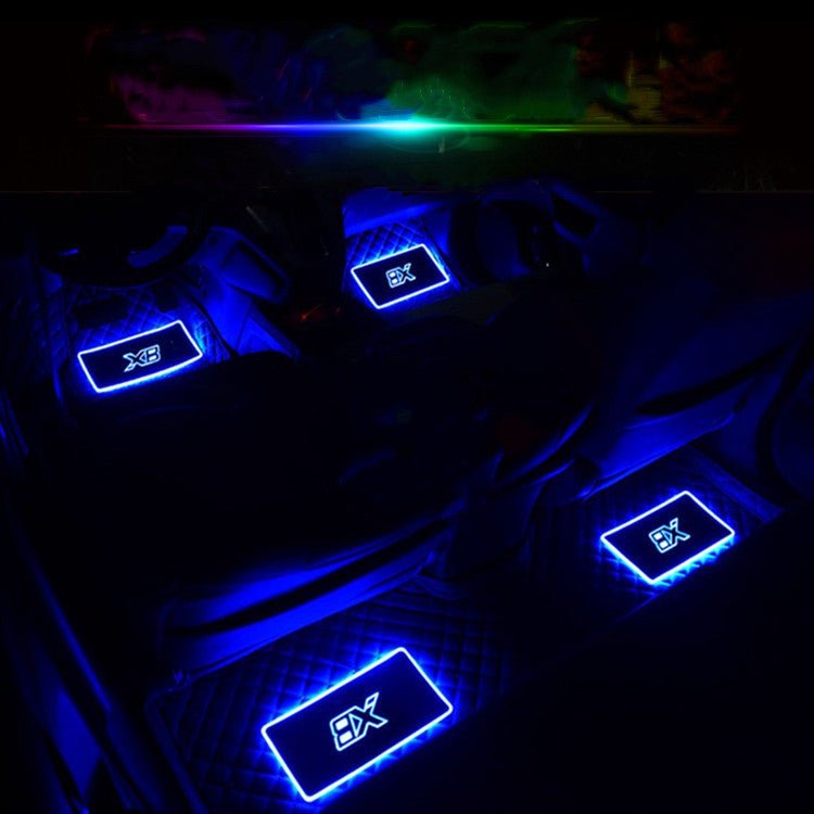 Bilmekaniken Ambient Interiörbelysning – Musikstyrd RGB-atmosfär i bilen - Svart / Belysningsutförande D