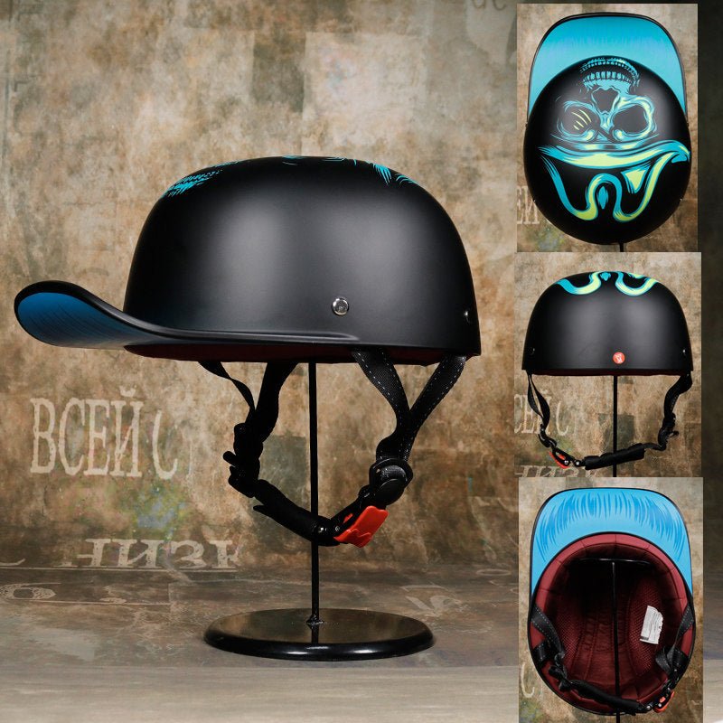 Bilmekaniken Halvhjälm MC & Scooter – 8 unika designs, storlek M–XL - Clown / M