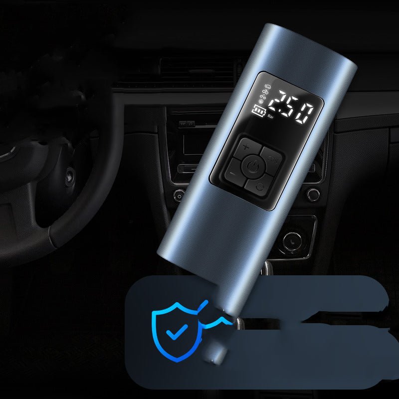 Bilmekaniken Portabel Eltryckpump 60W – Trådlös 150PSI med LED & USB-laddning - Trådlös luftpump / USB