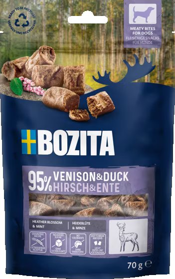 Snacks Meaty Bites Venison & Duck Hundgodis 70g