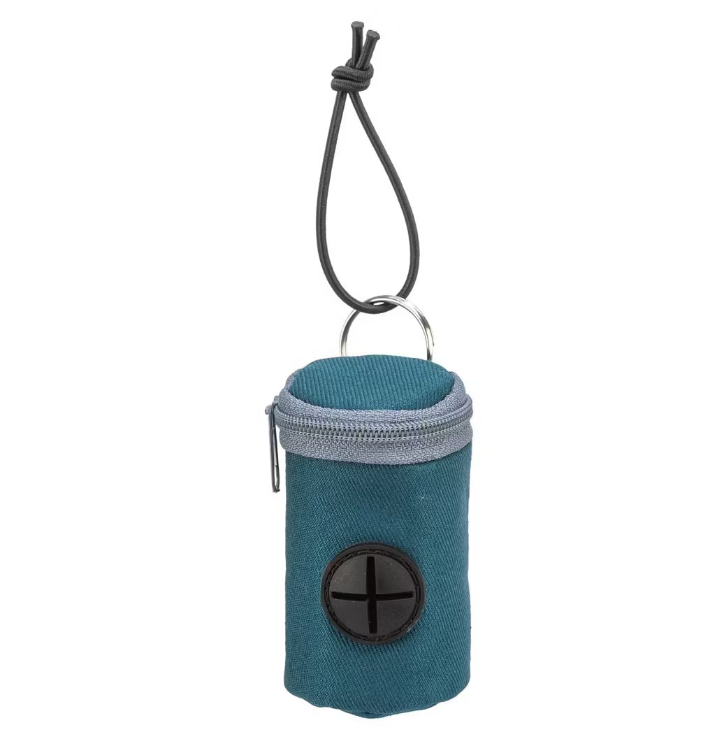 Bajspåsehållare, nylon/poly m 2x15 påsar, M