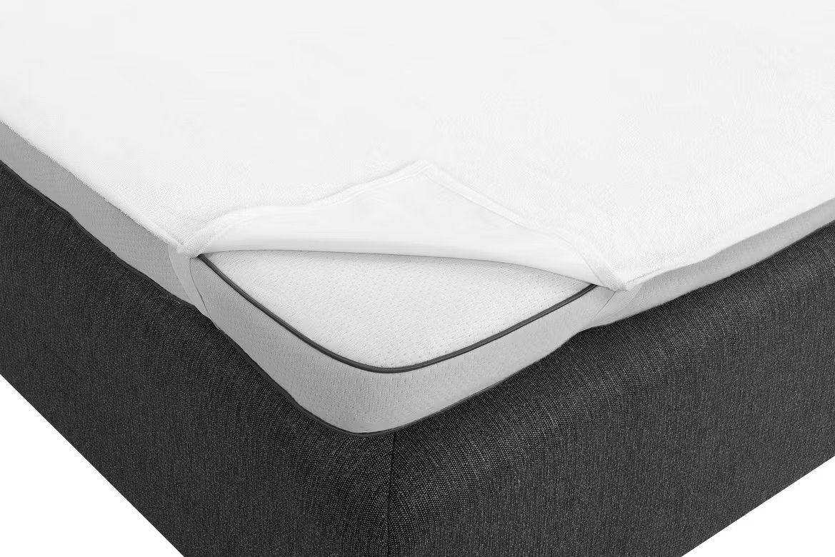 Plastad Frotté Enkelsäng Vit 90x200