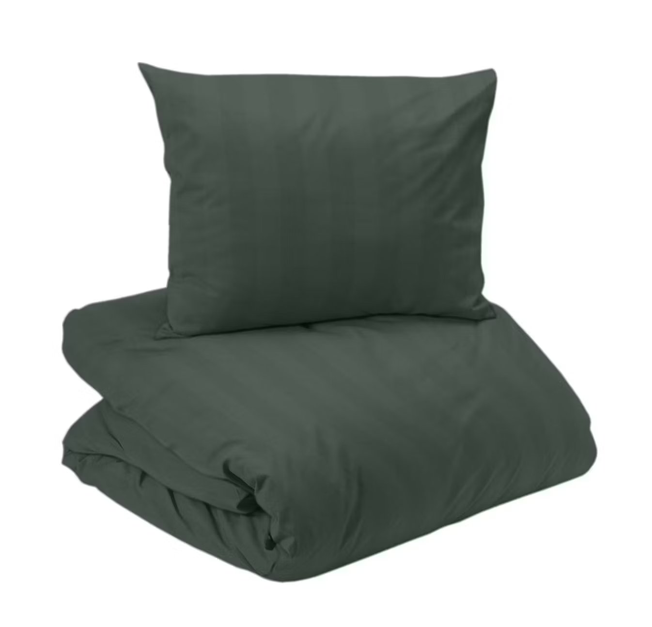 Mirage Bäddset Satin Mörkgrön Enkeltäcke 150x210