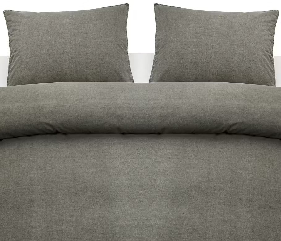 Washed Grå Bäddset Dubbeltäcke 220x210
