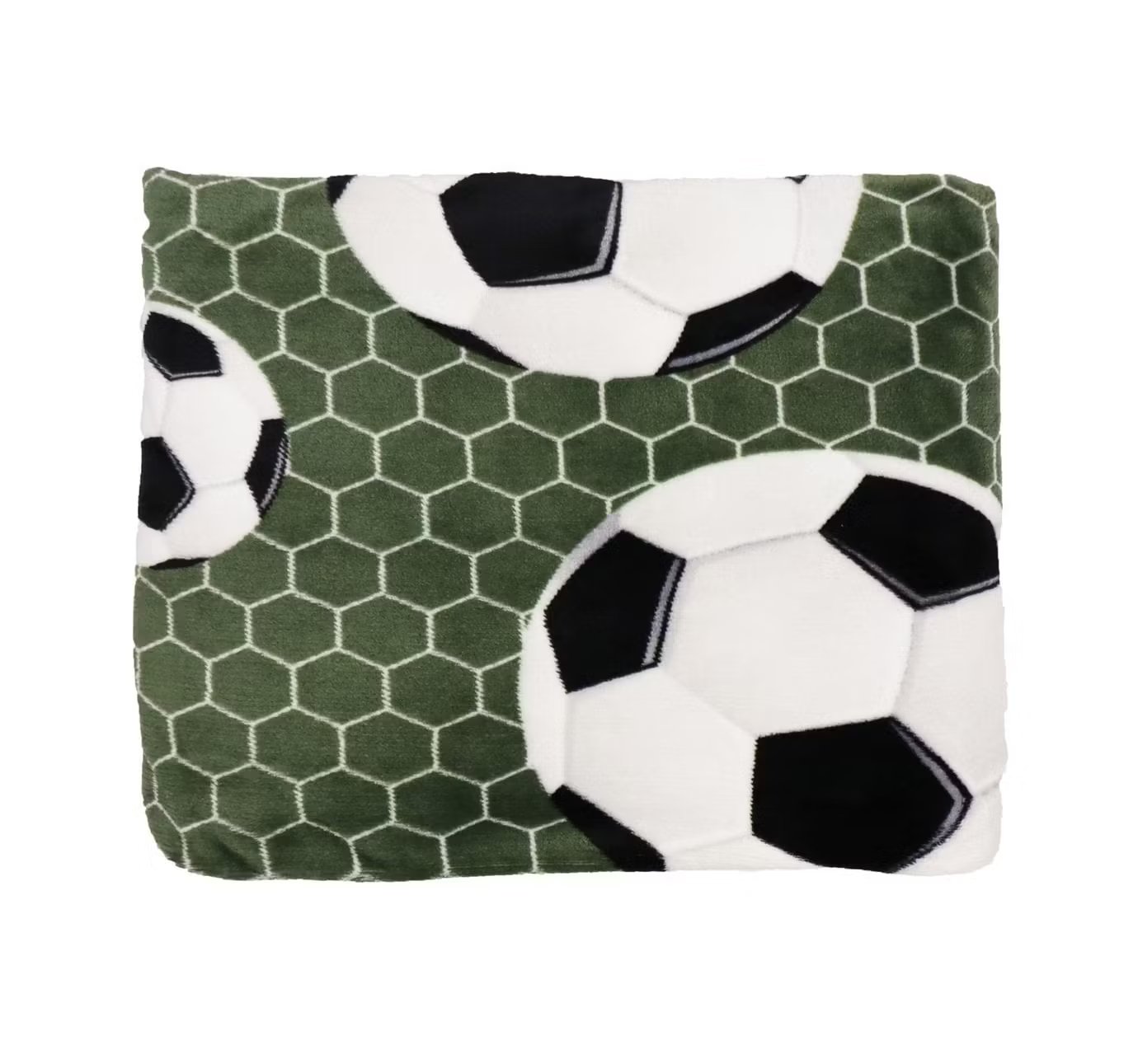 Fotboll Grön Pläd 130x150