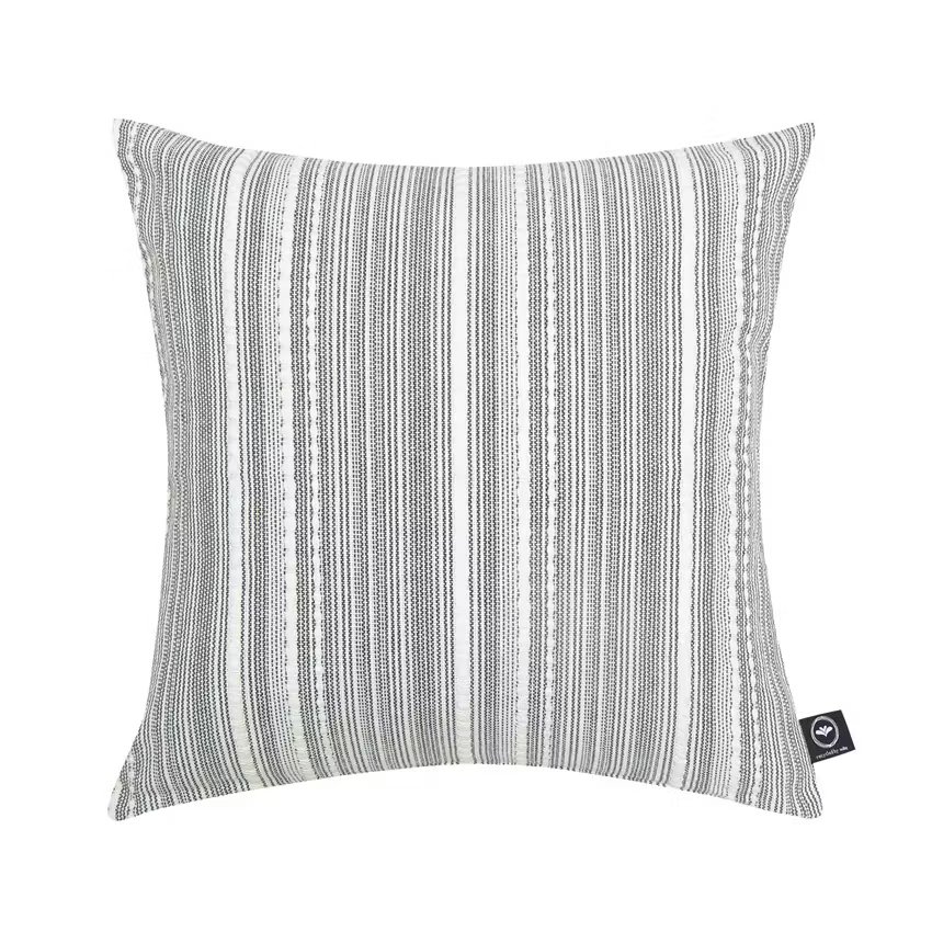 Kuddfodral Ebba Mörkgrå/Beige 45x45 cm