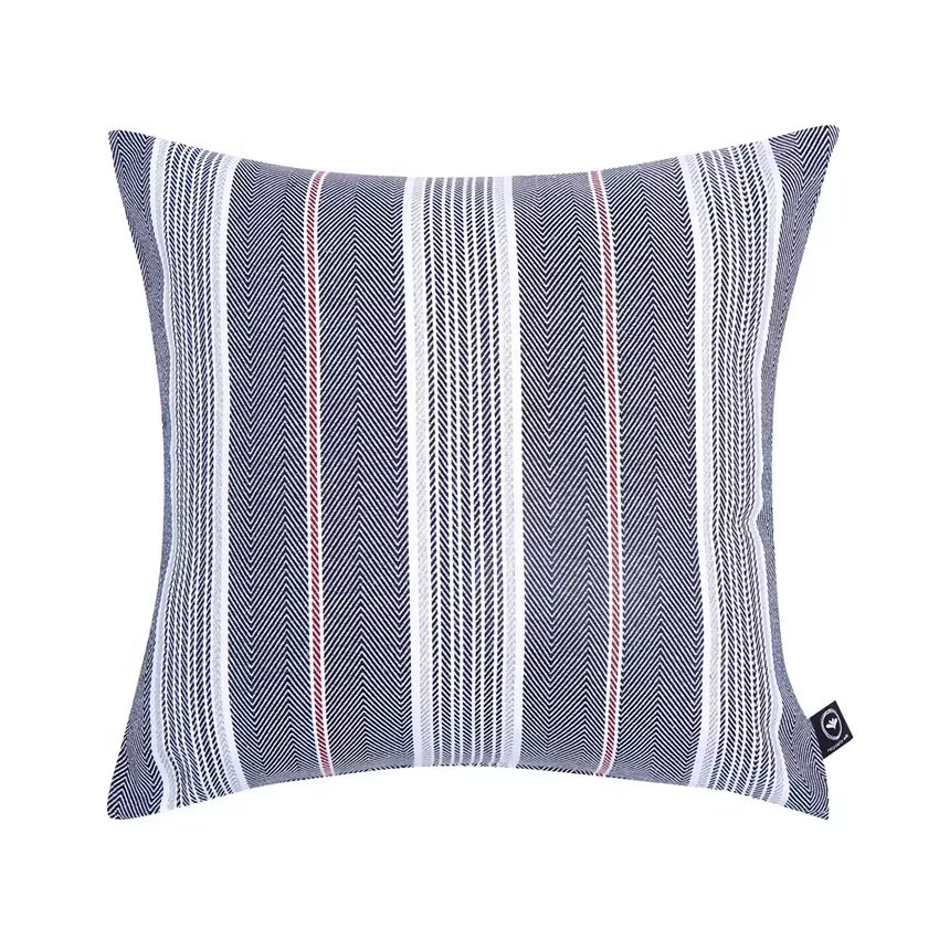 Kuddfodral Elsa Marinblå/Ljusgrå 45x45 cm