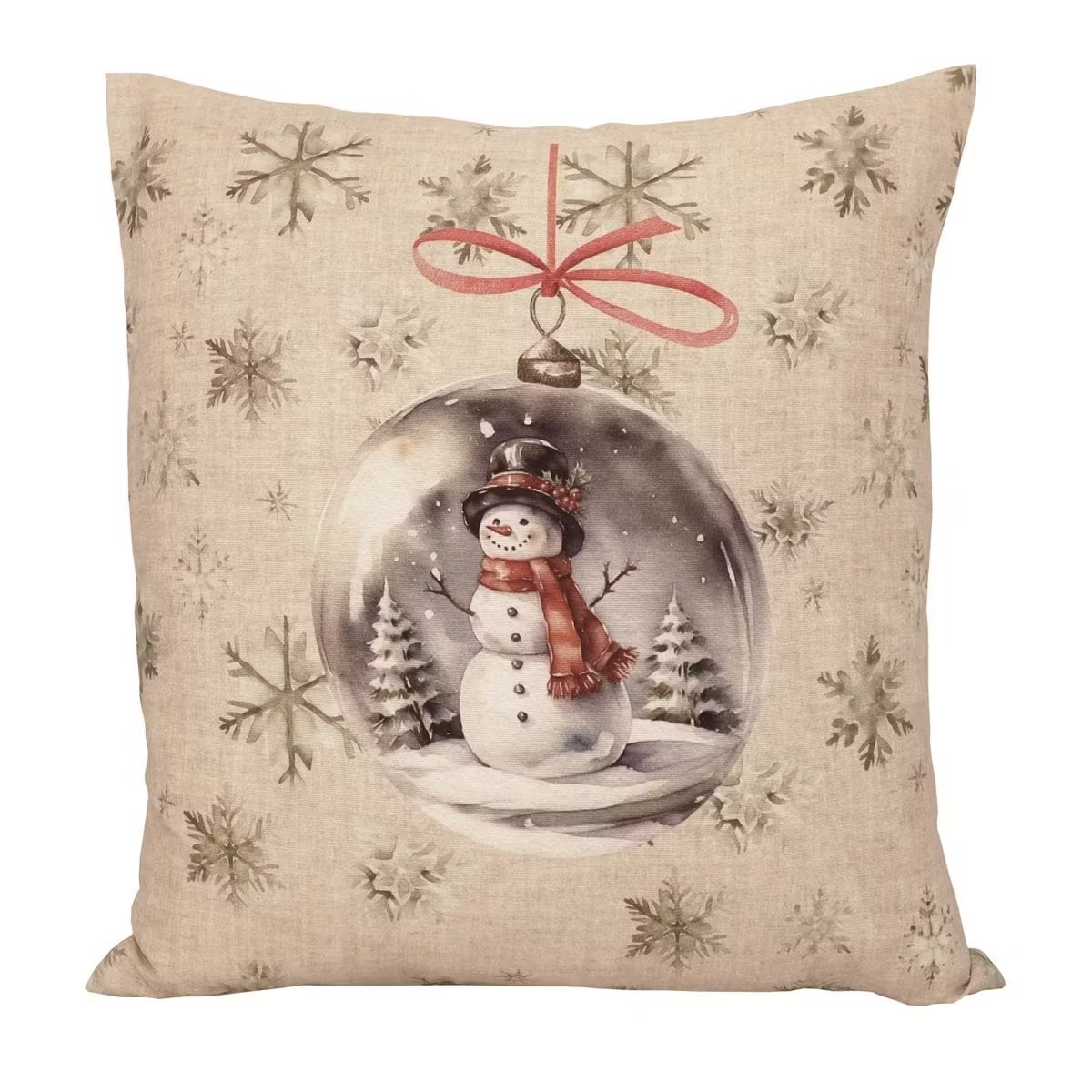 Snögubbe kuddfodral Beige 45x45