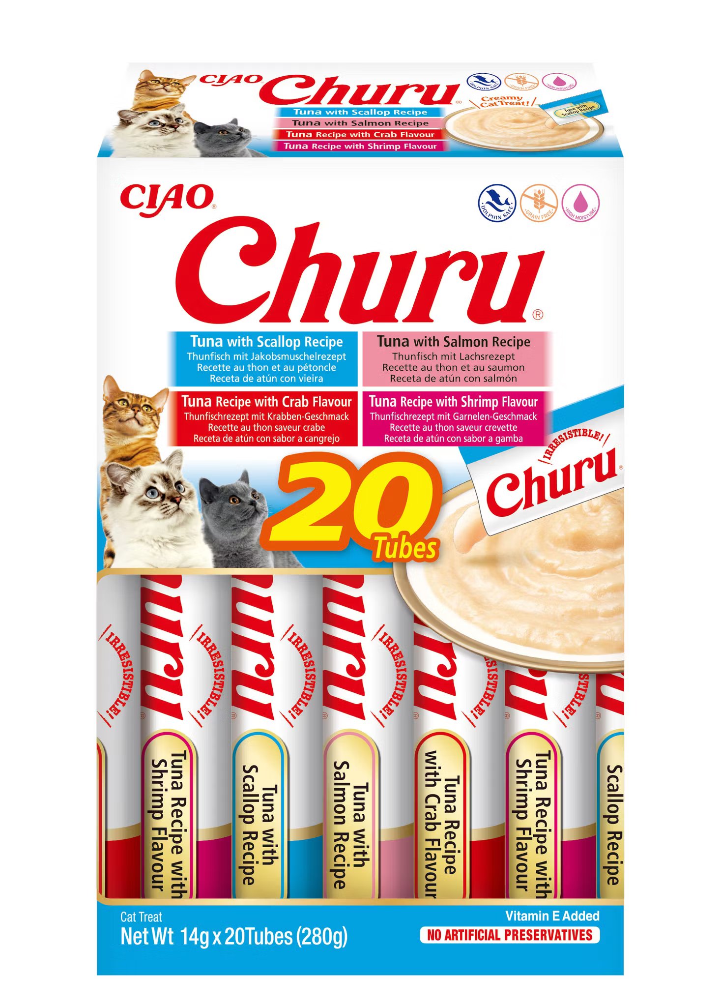 Cat Creamy Tuna Seafood Varieties 20x14g
