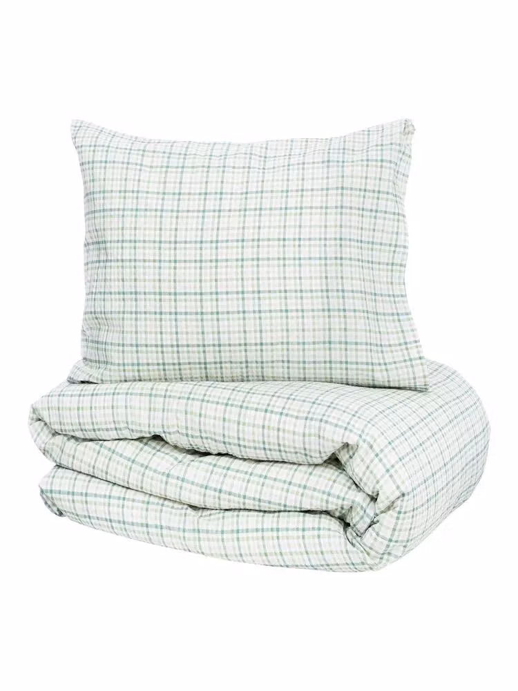 Bäddset Dalskog Bäckebölja Grön 150x210 Kosta Linnewäfveri