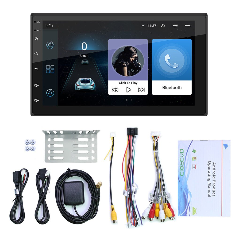 Bilmekaniken Bilstereo 7 tum – Bluetooth, GPS-antenn & backkamera-ingång - Standard