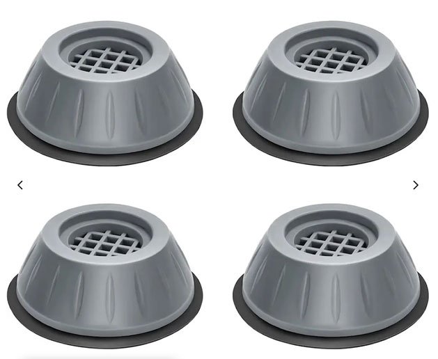 Style 1 - Vibrationsdämpande fötter till tvättmaskin/torktumlare 4 st.