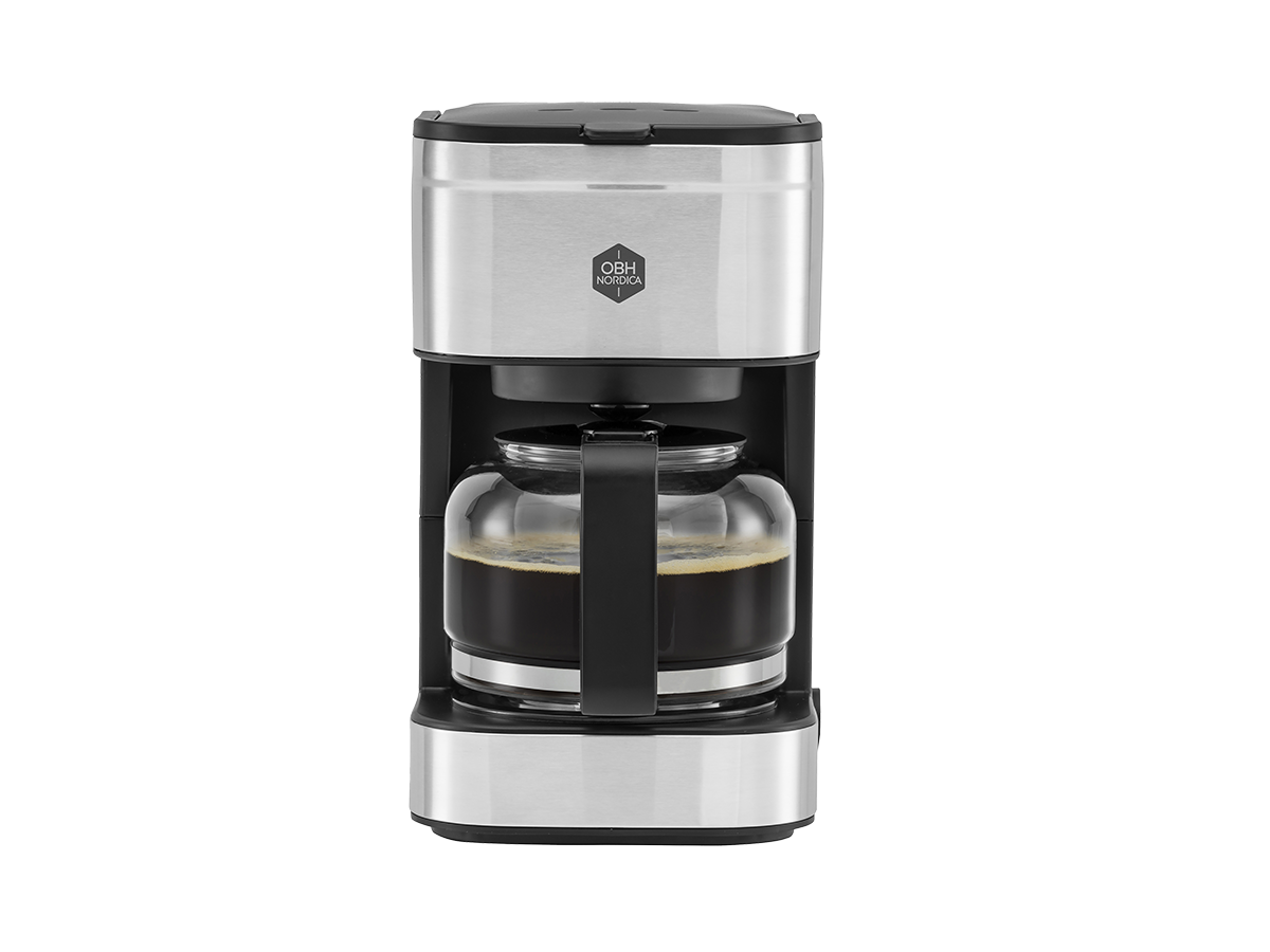 OBH Nordica Coffee Prio Liten Kaffebryggare Svart/Silver 6 koppar 2349