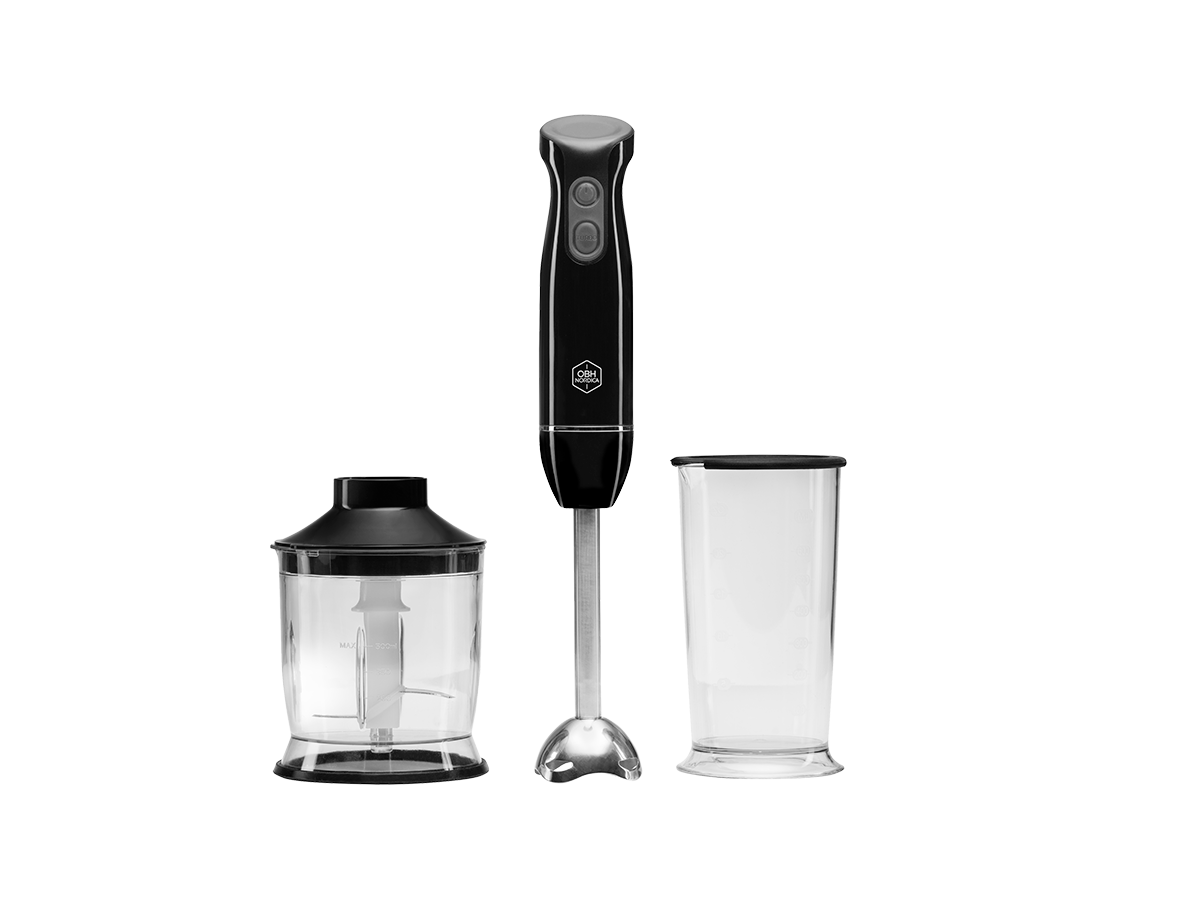 OBH Nordica Super Mix Pro Stavmixer Svart Två Tillbehör 7699