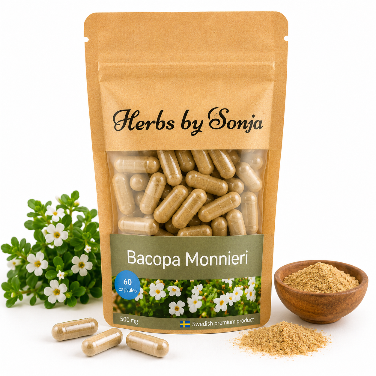 Bacopa Monnieri - 60 kaps