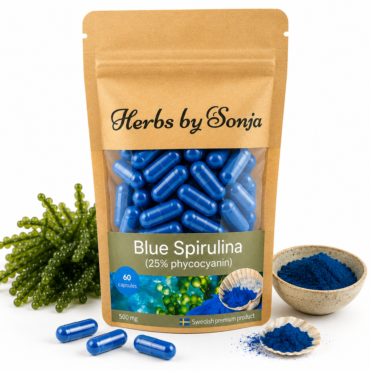 Blue Spirulina - 120 kaps