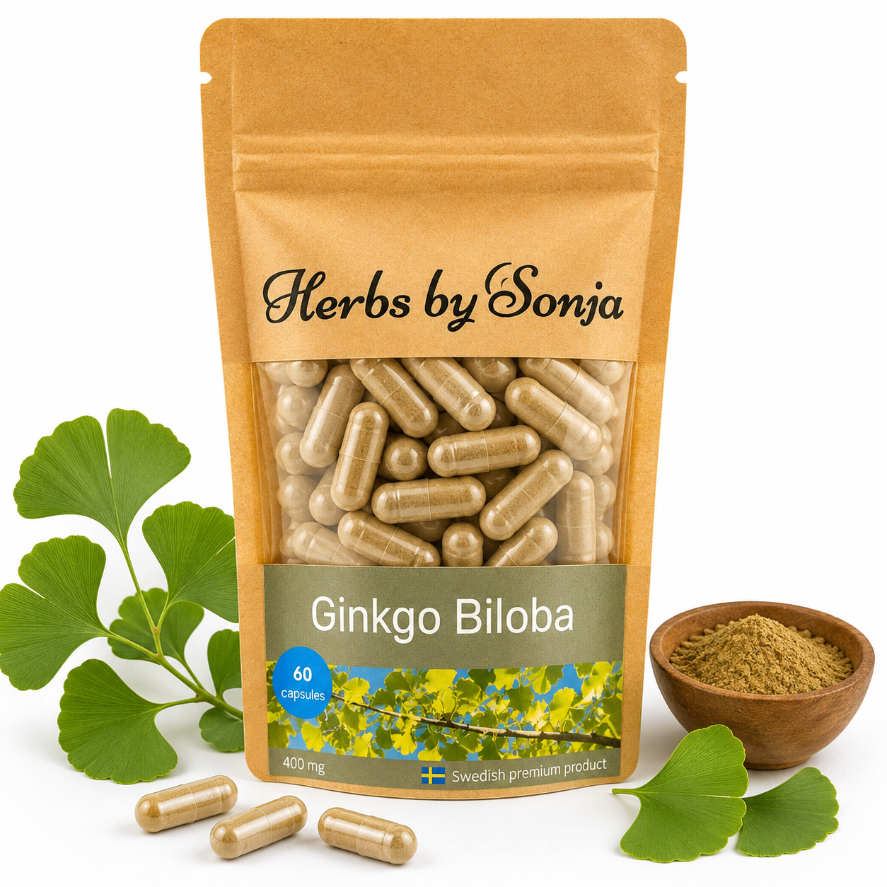 Ginkgo Biloba - 120 kaps