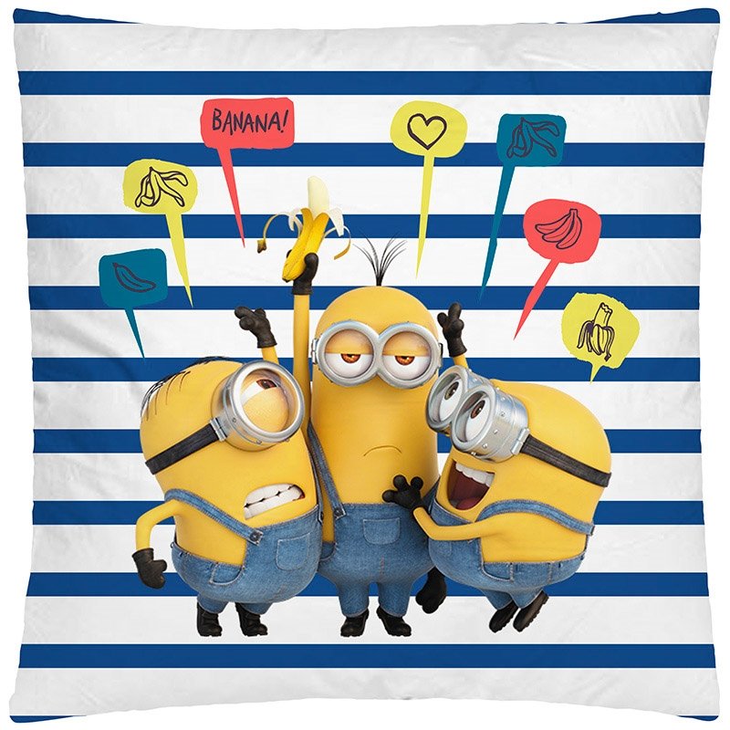 Minions prydnadskudde - 40x40 cm - Prydnadskudde till barnrummet