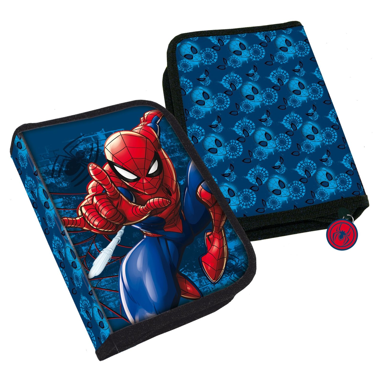 Spider-Man pennfodral - 1 fack med innehåll - 20,5x13,5 cm