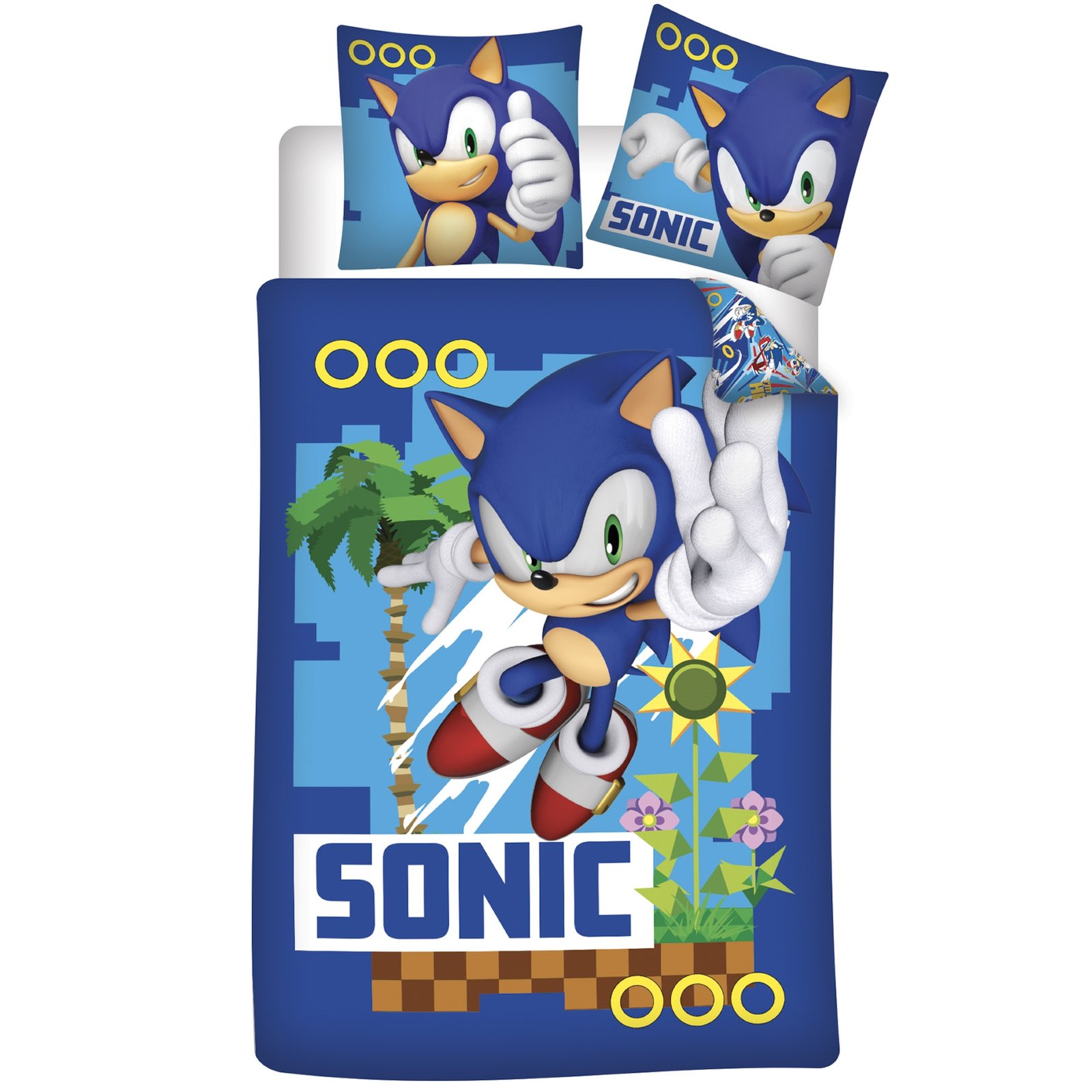 Sonic sängkläder - 100% bomull - Barnsängset 140x200 cm