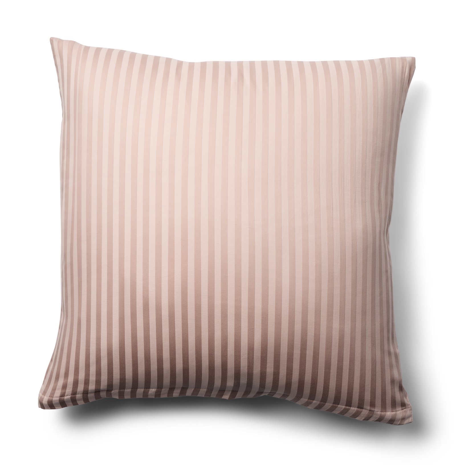 Örngott 60x63 cm - 100% bomullssatin - Klassiska ljusrosa ränder