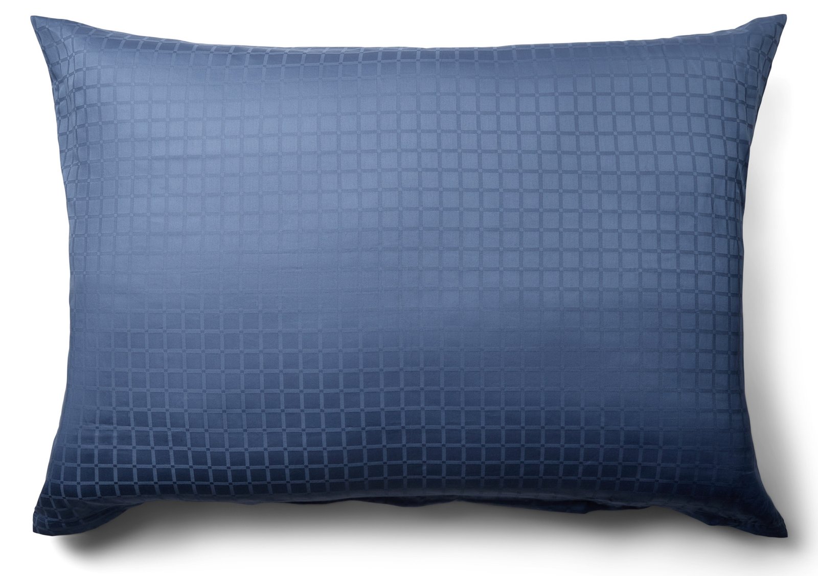 Puddbeträck 70x100 cm - 100% bomullssatin - Gavelkudde - Blå jacquardvävd
