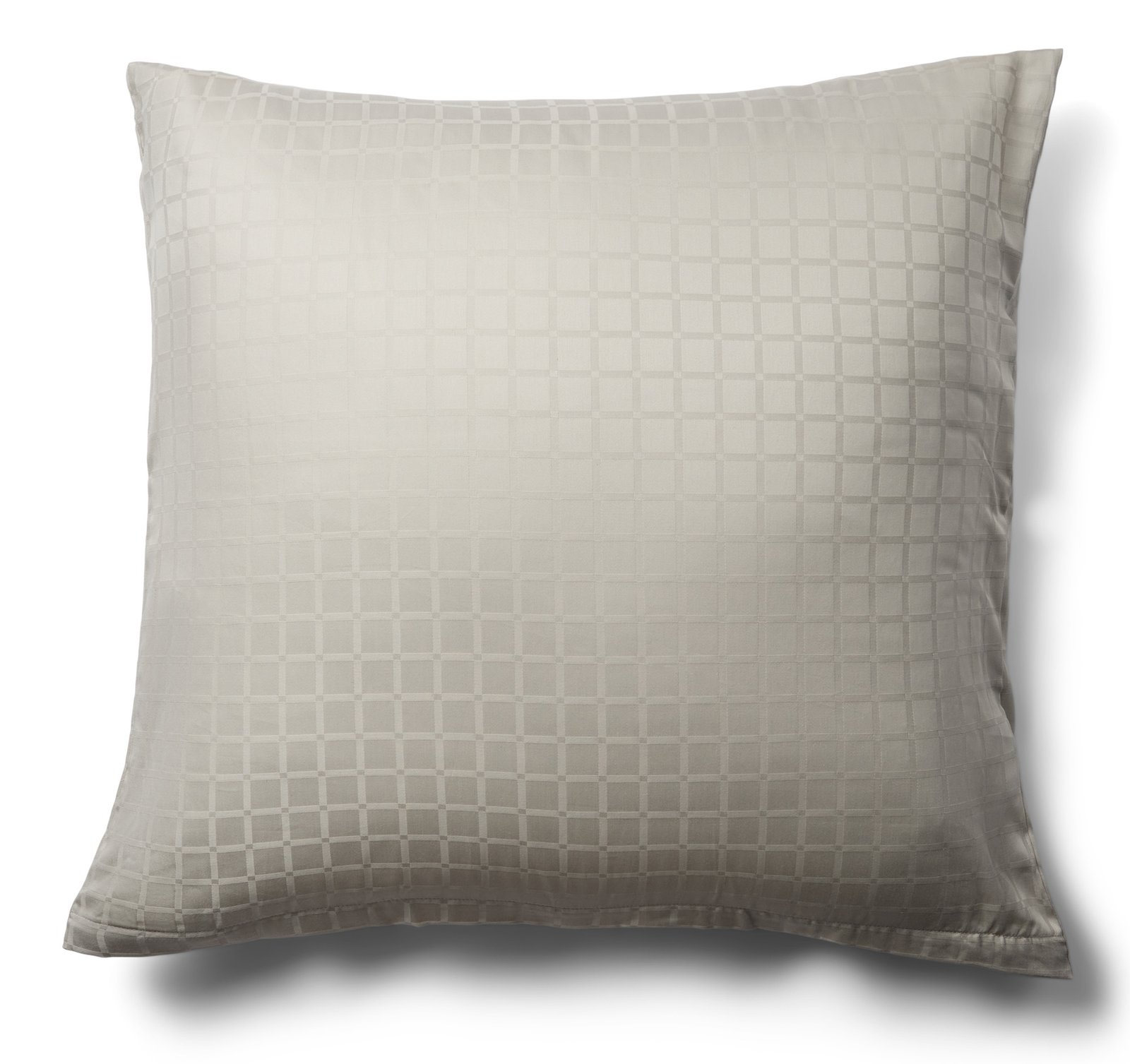 Örngott 60x63 cm - 100% bomullssatin - Sandfärgad jacquardvävd - Enfärgad