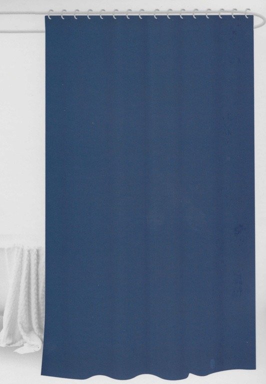 Duschdraperi - 180x180 cm - Blått - Duschdraperi redo att hängas upp