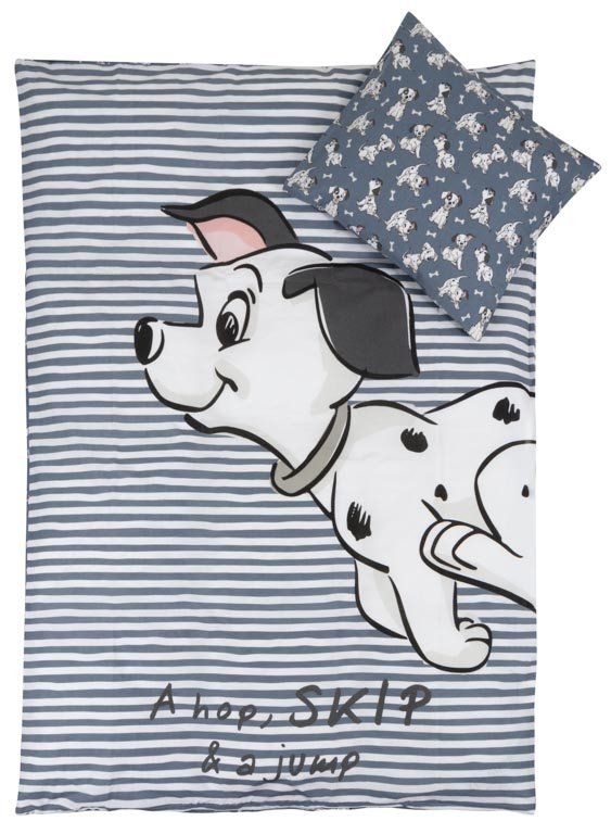 Hundpåslakanset - 100% bomull - Juniorpåslakan 100x140 cm - 101 Dalmatiner - Disney påslakan