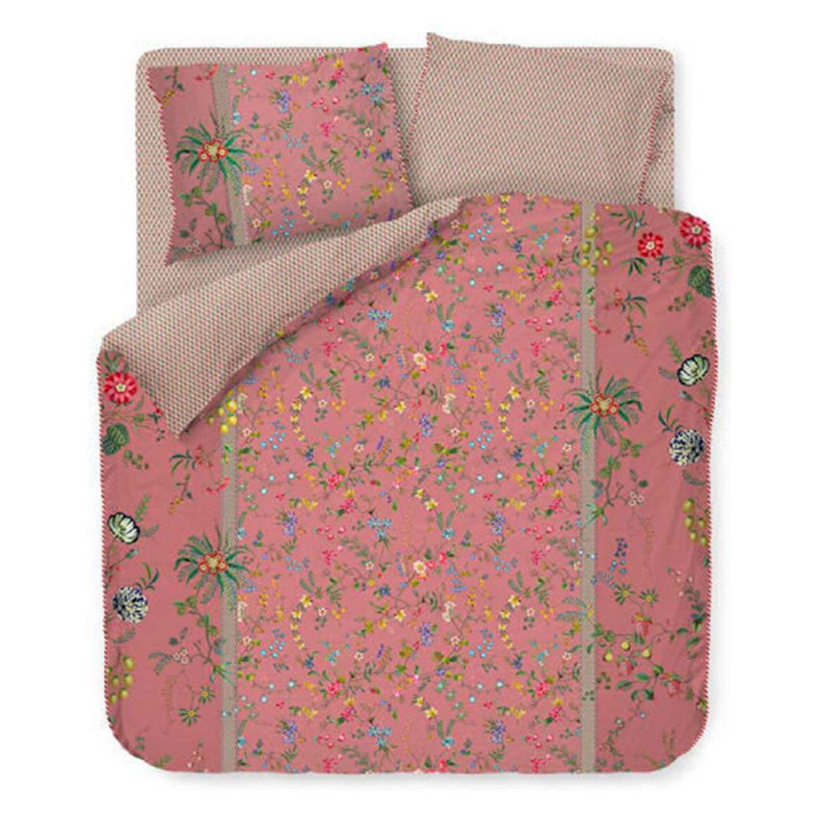 Blommiga sängkläder - 140x220 cm - Petites fleur pink - Bäddset med dubbelsidig design - 100% bomull - Pip Studio