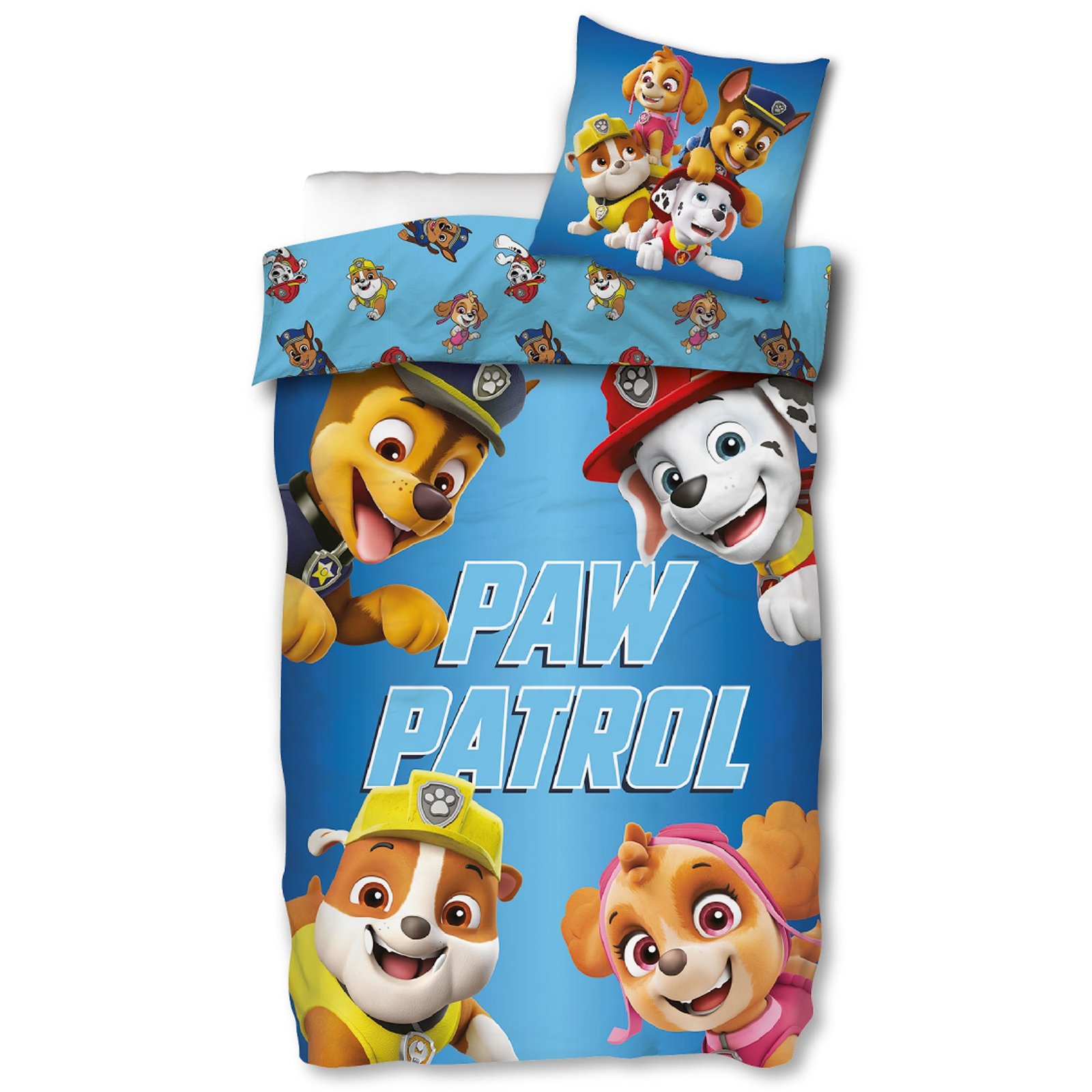 Paw Patrol 150x210 cm - Sängkläder - Vuf Vuf - Vändbar design - 100% bomull