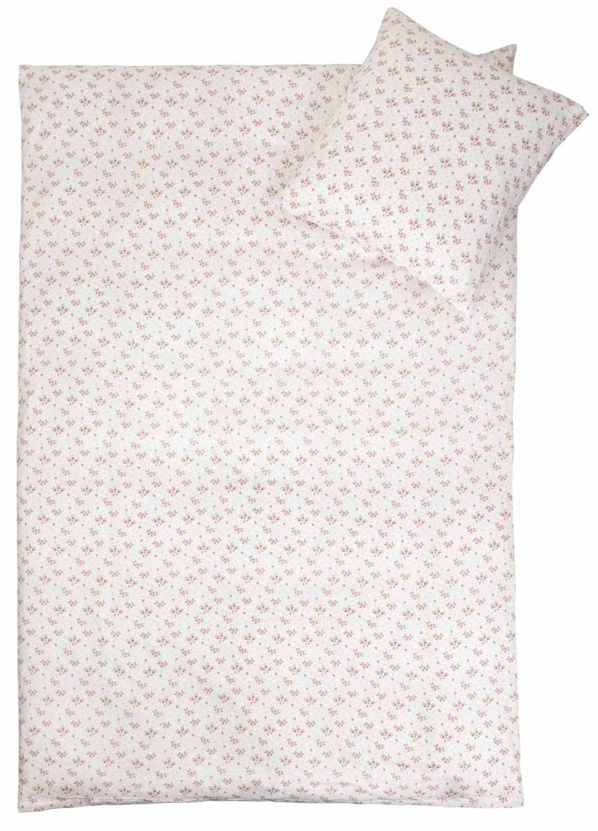 Junior sängkläder 100x140 cm - Summer white - 100% bomullssatin - By Night påslakanset