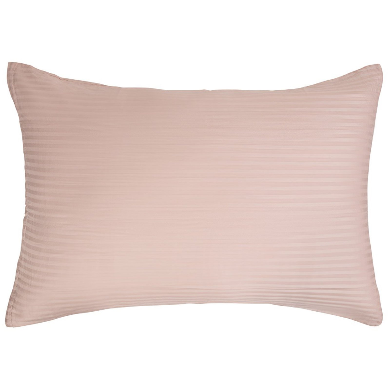 Kuddfodral 70x100 cm - 100% bomullssatin - Gavelkudde - Klassiska ljusrosa ränder