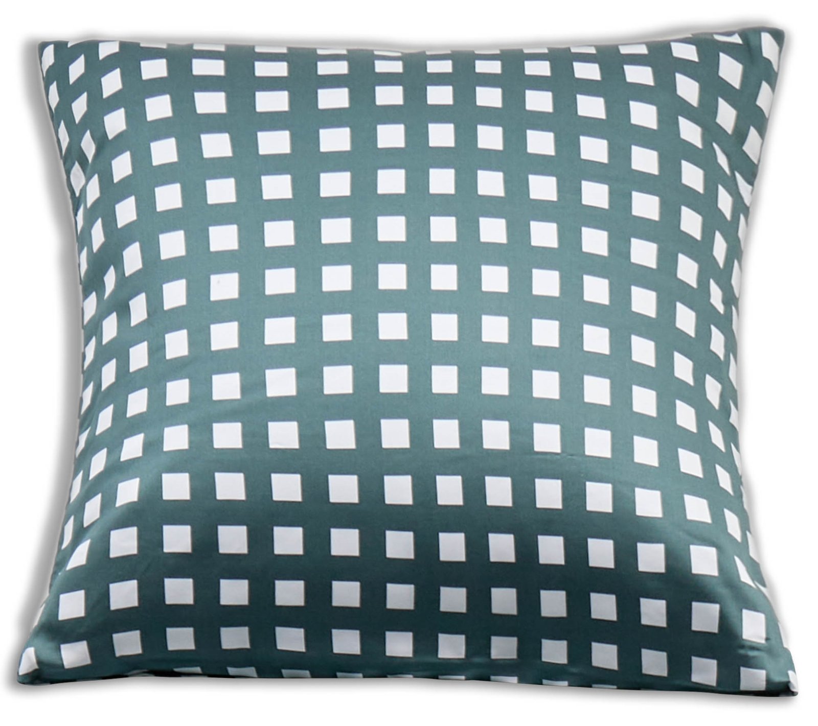 Bambu örngott 60x63 cm - 100% bambu - grönrutigt