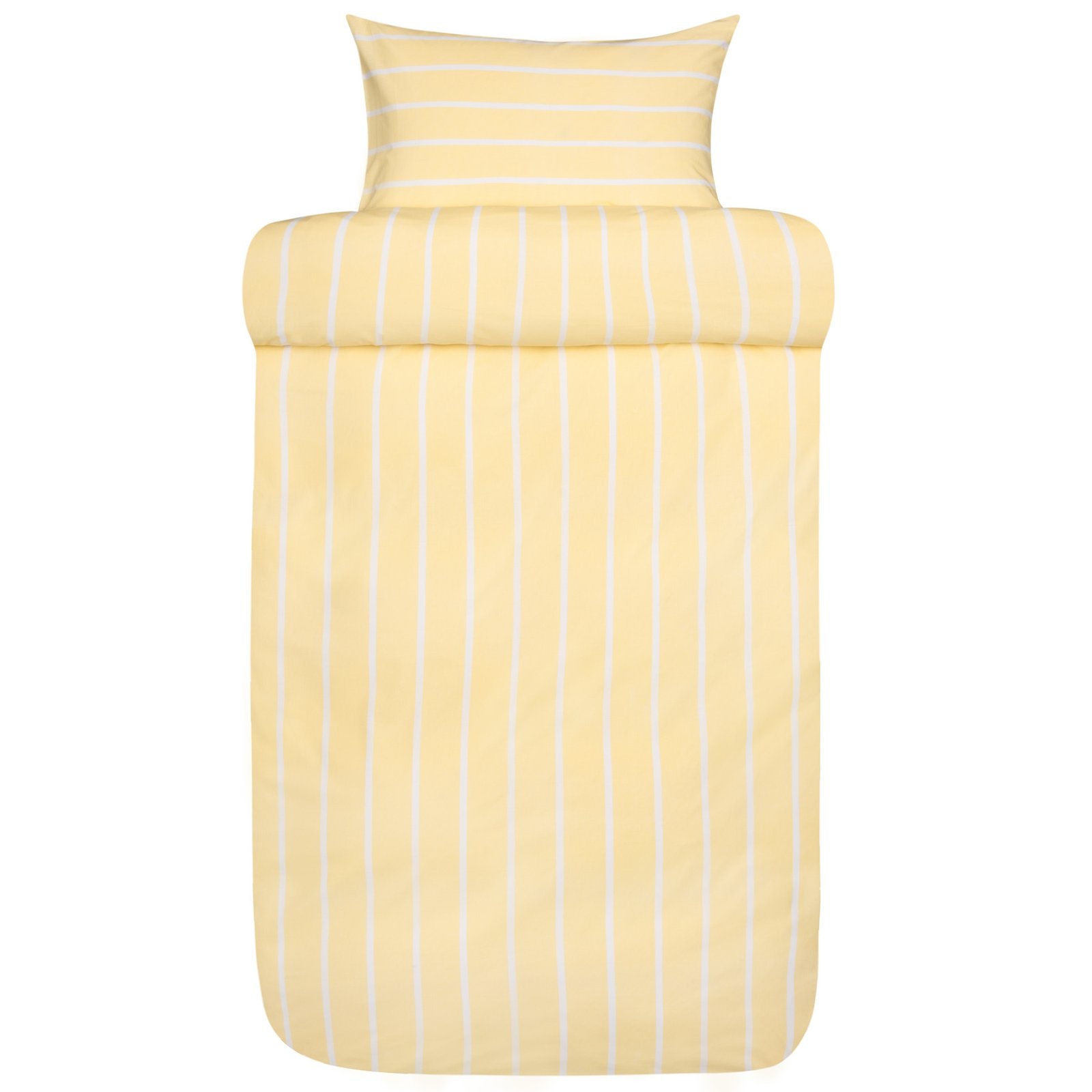 Bäddset 140x220 cm - 100% bomull - Høie of Scandinavia - Sander Yellow
