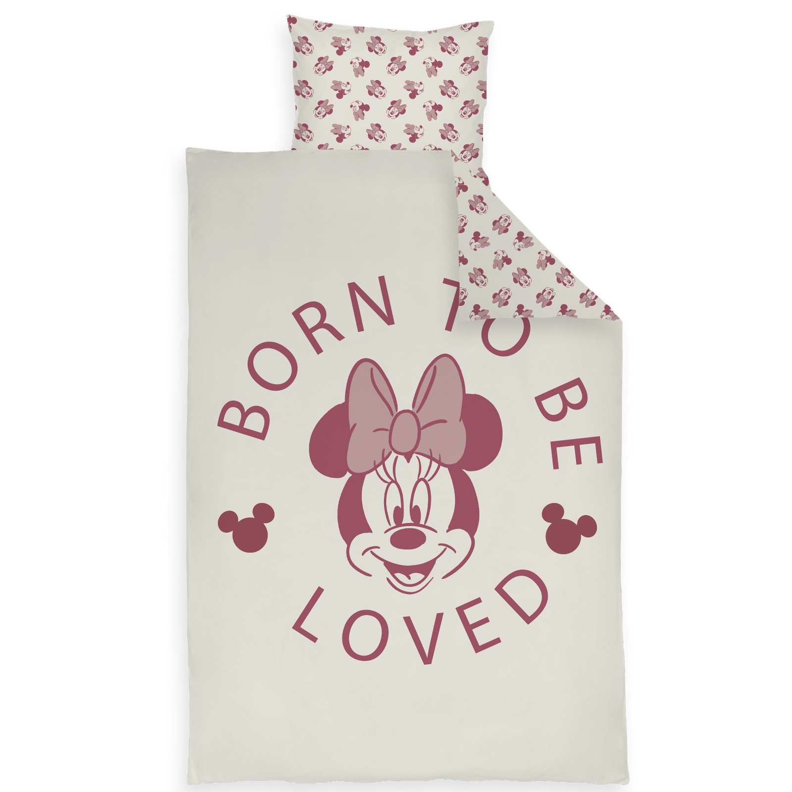 Minnie Mouse sängkläder - 100% bomull - Junior sängset 100x140 cm - Born to be loved