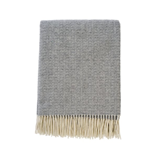 Ullpläd - 140x200 cm - Cashmere och merinoull - Lucas Granite