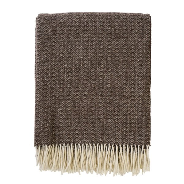 Ullpläd - 140x200 cm - Cashmere och merinoull - Lucas Cigar