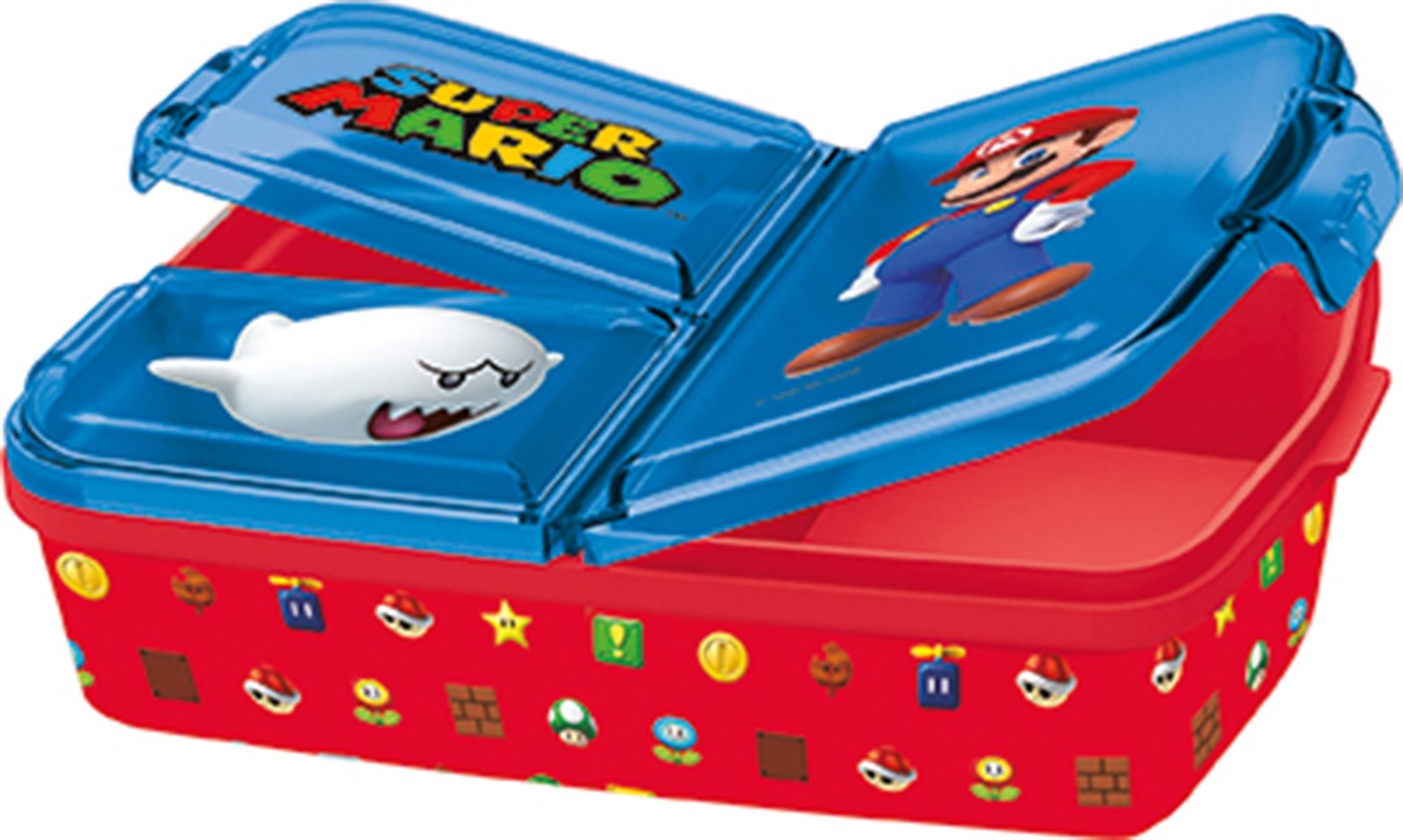 Super Mario matlåda - Barnmatlåda med 3 fack