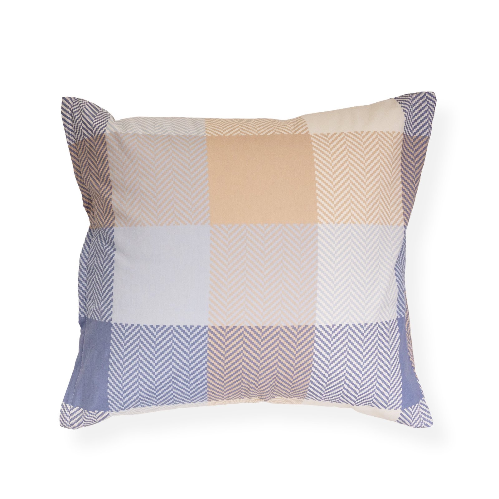 Örngott 60x63 cm - 100% bomull - Färgade rutor