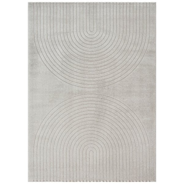 Matta - 140x200 cm - Vävd - Grå med mönster - Eclipse - Nordstrand Home