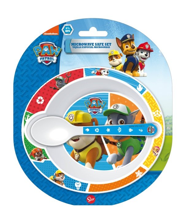Paw Patrol barnservis - Matset för barn - Skål och sked