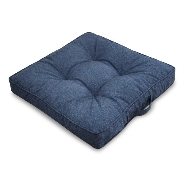 Futondyna för trädgårdsstol - 50x50 cm - 8 cm tjock - Mörkblå trädgårdskudde för utomhusbruk - Nordstrand Home