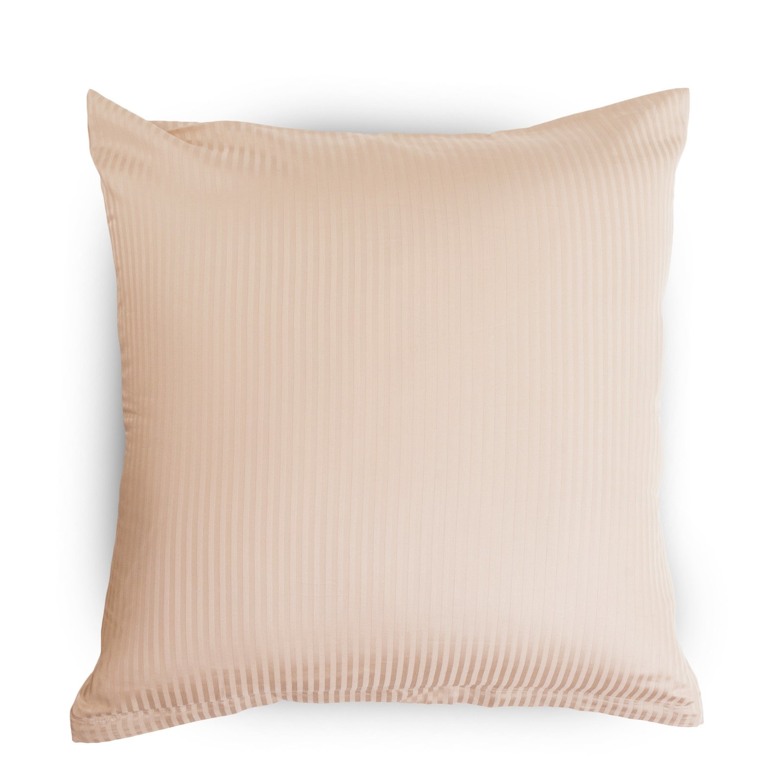 Örngott 60x63 cm - 100% egyptisk bomull - Sandfärgade jacquardvävda ränder